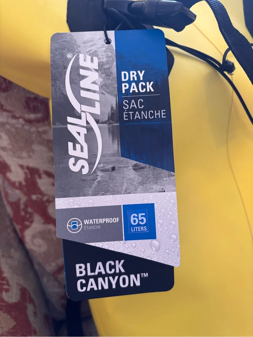 SeaLine Yellow Waterproof Dry Pack/ Backpack with Black Harness